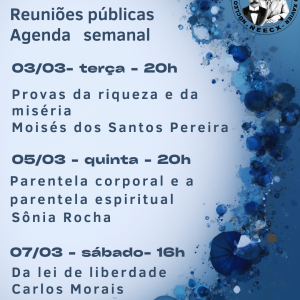 Reuniões públicas - 03*05/26 a 07/05/26